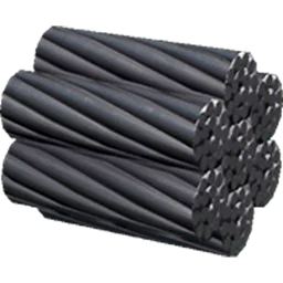 Bündel mit geflochtenem Kabel