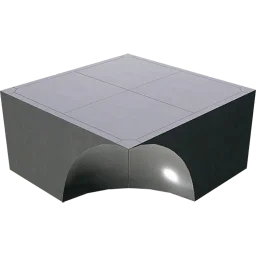 Inverted Inner Corner Quarter Pipe