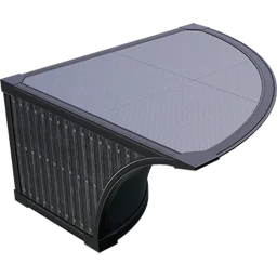 Inverted Outer Corner Quarter Pipe