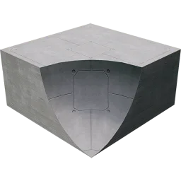 Innere Quarterpipe-Ecke
