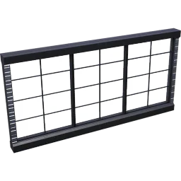 Fensterwand mit Sprossen