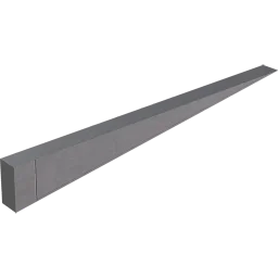 Inverted Ramp Wall (1 m) (Concrete)