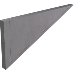 Inverted Ramp Wall (4 m) (Concrete)